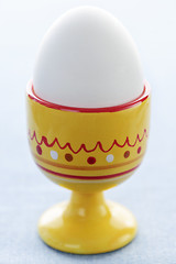 Image showing Boiled egg in cup