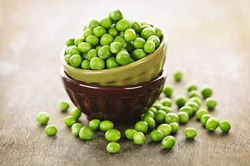 Image showing Bowl of peas