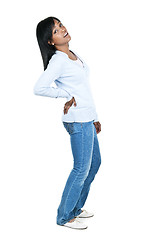 Image showing Woman with back pain