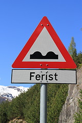 Image showing Norwegian road sign