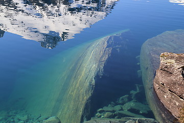 Image showing Nice mirror on a lake