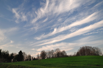 Image showing Sunset in mountain