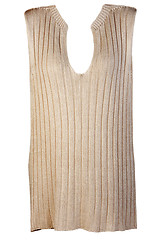 Image showing Beige knitted vest