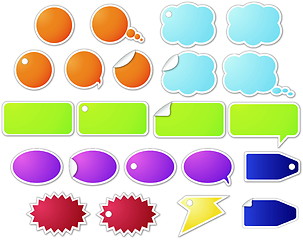 Image showing Set of Colorful Labels 