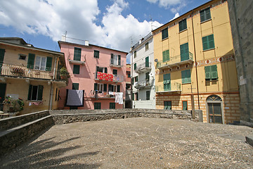 Image showing Corniglia, place in front of the church.