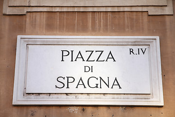 Image showing Piazza di Spagna