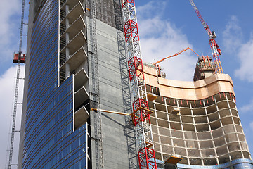 Image showing Skyscraper construction