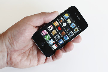 Image showing Iphone in hand