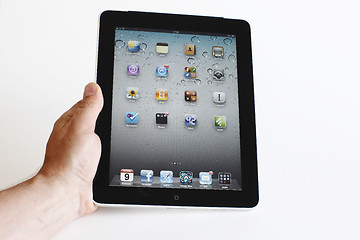 Image showing Ipad in hand