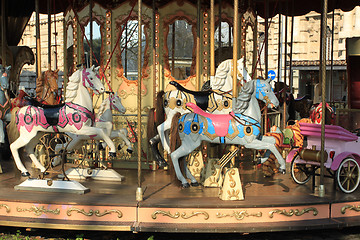 Image showing Carousel horses