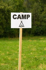 Image showing Camping