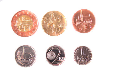 Image showing czech money background