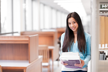 Image showing Asian college student