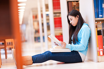 Image showing Asian college student