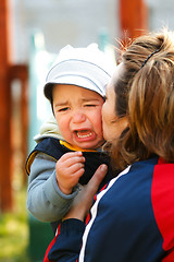 Image showing Little crying boy