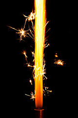 Image showing Cake fireworks flame