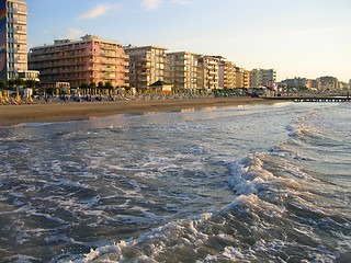 Image showing empty morning beach