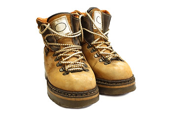 Image showing old yellow boots