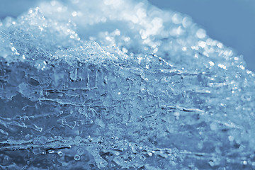 Image showing natural blue ice and snow