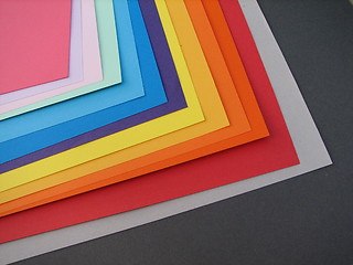 Image showing colored paper