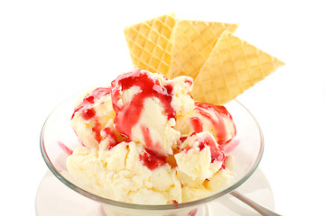 Image showing Ice Cream With Topping