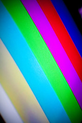 Image showing Television Rainbow Color Bars Screen