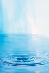 Image showing Blue Water Ripples Background