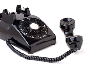 Image showing Old Vintage Telephone Off the Hook