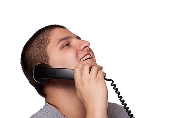 Image showing Funny Phone Conversation