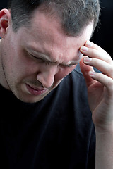 Image showing Man With Headache or Migraine Pain