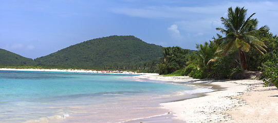 Image showing Flamenco Beach Culebra Panorama