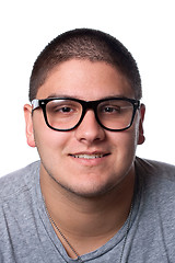 Image showing Young Man In Nerd Glasses