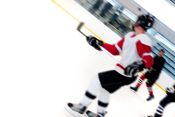 Image showing Hockey Players Fast Break