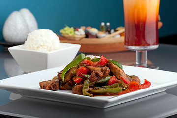 Image showing Thai Chile Basil Duck