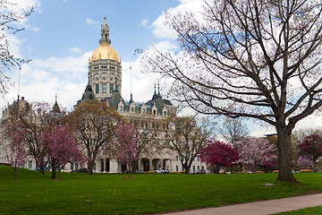 Image showing Hartford Capital Building During the Spring Time