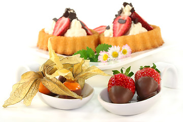 Image showing Chocolate Fruits