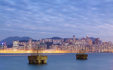 Image showing Hong Kong night view