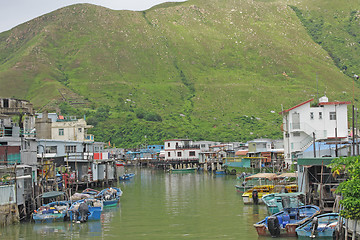 Image showing Tai O fishing village with stilt house in Hong Kong 