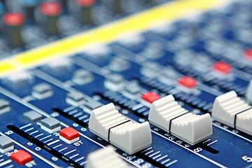 Image showing mixing desk background pattern 