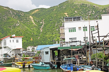 Image showing Tai O fishing village with stilt house in Hong Kong 