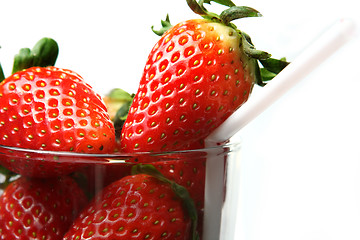 Image showing stawberry in glass