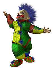 Image showing macabre dwarf clown