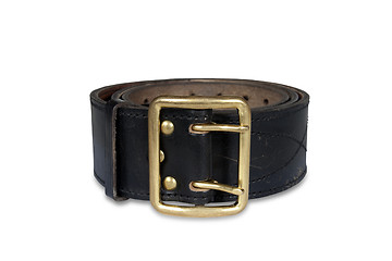 Image showing Officers belt leather strap