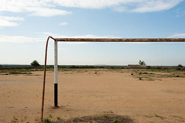 Image showing African football pitch