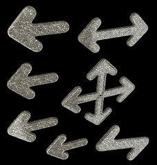 Image showing Stone arrows set isolated