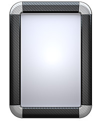 Image showing Carbon fibre lightbox isolated