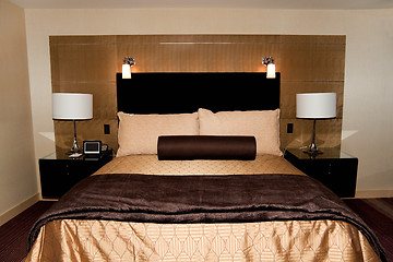 Image showing Modern Hotel Bedroom