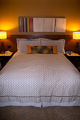 Image showing Queen Hotel Bed