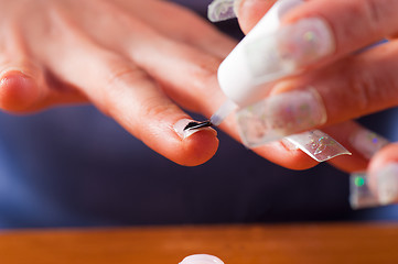 Image showing Artificial fingernails