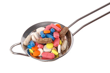 Image showing colorful capsule, pill and tablet 